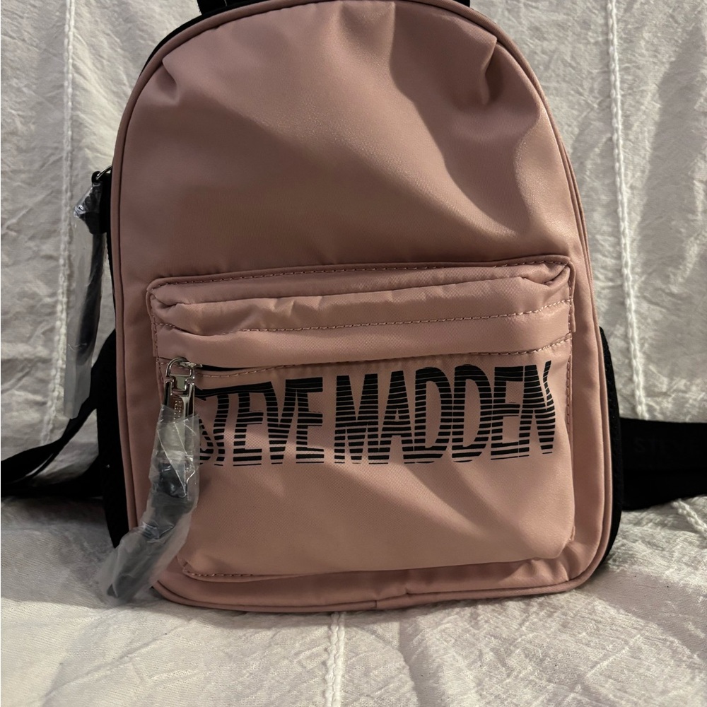 Steve Madden Pink Backpack Sleek Design Medium Size